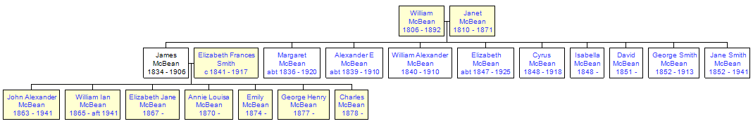 Mini tree diagram