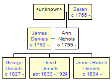 Mini tree diagram